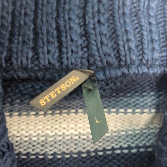 Stetson Black and Grey Aztec Print Button Cardigan Size Large - Picture 3 of 8